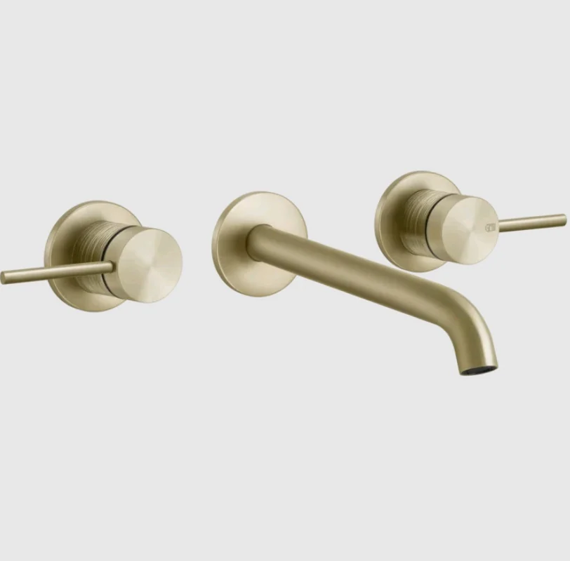 Смеситель для раковины, Gessi, 316 Trame, цвет-Brushed Brass PVD