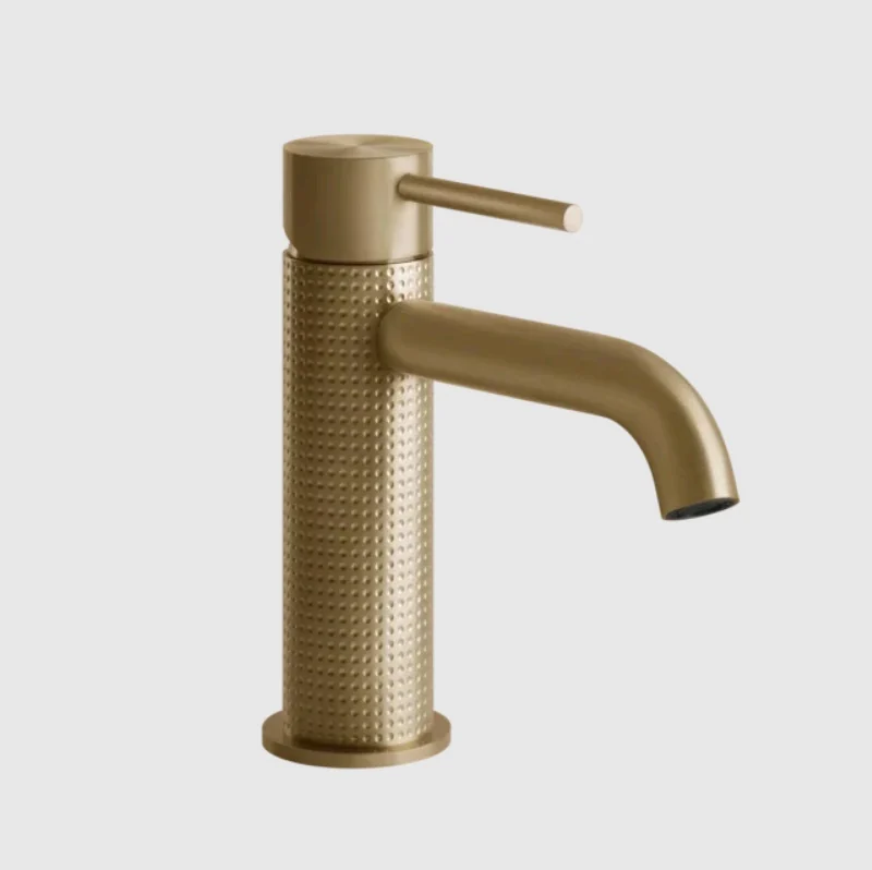 Смеситель для раковины, Gessi, 316 Cesello, цвет-Warm Bronze Brushed PVD