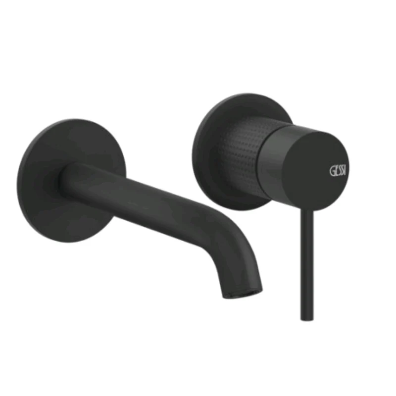 Смеситель для раковины, Gessi, 316 Cesello, цвет-черный матовый