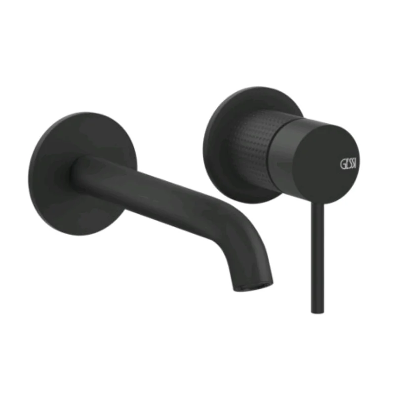 Смеситель для раковины, Gessi, 316 Cesello, цвет-черный матовый