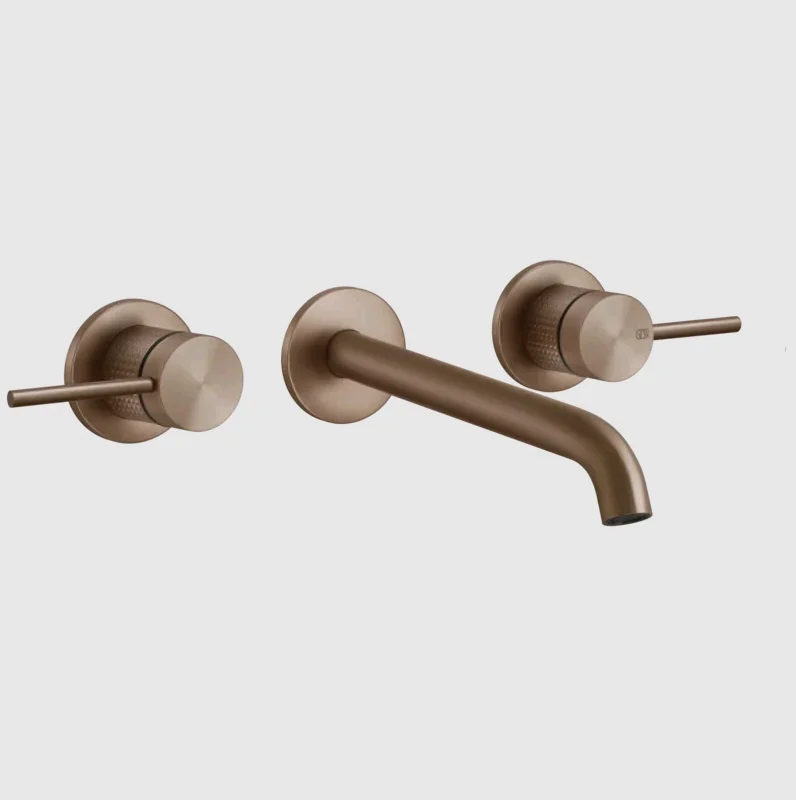 Смеситель для раковины, Gessi, 316 Cesello, цвет-Copper Brushed PVD