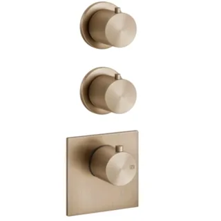 Смеситель для душа, Gessi, 316 Bath-Shower, на 2 потребителя, цвет-Warm Bronze Brushed PVD — иконка