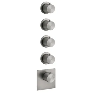 Смеситель для душа, Gessi, 316 Bath-Shower, на 4 потребителя, цвет-Steel Brushed