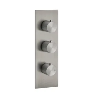 Смеситель для душа, Gessi, 316 Bath-Shower, на 2 потребителя, цвет-Steel Brushed — иконка