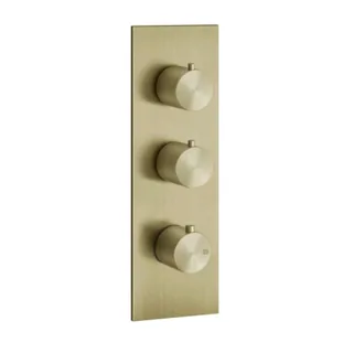 Смеситель для душа, Gessi, 316 Bath-Shower, на 2 потребителя, цвет-Brushed Brass PVD — иконка