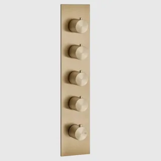 Смеситель для душа, Gessi, 316, на 4 потребителя, цвет-Warm Bronze Brushed PVD
