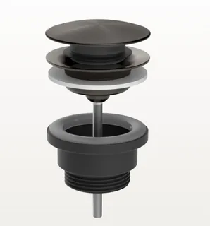 Донный клапан, Gessi, 1 1/4, диаметр, мм-66, для раковины, цвет-Black Metal Brushed PVD — иконка