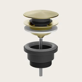 Донный клапан, Gessi, для раковин, 1 1/4", цвет-Brushed Brass PVD (старый арт. 54599/727)