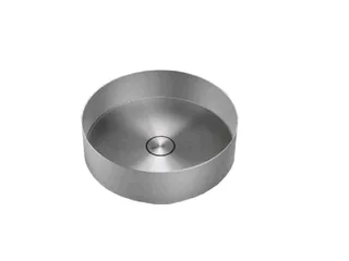 Раковина, Gessi, 316, шгв 400*400*125, отверстия для смесителя-отсутствуют, цвет -Steel Brushed