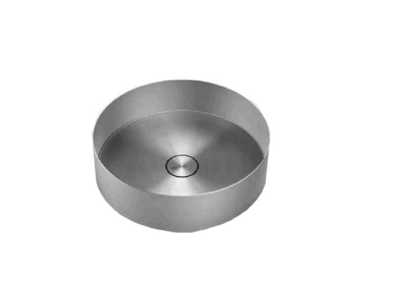 Раковина, Gessi, 316, шгв 400*400*125, отверстия для смесителя-отсутствуют, цвет -Steel Brushed