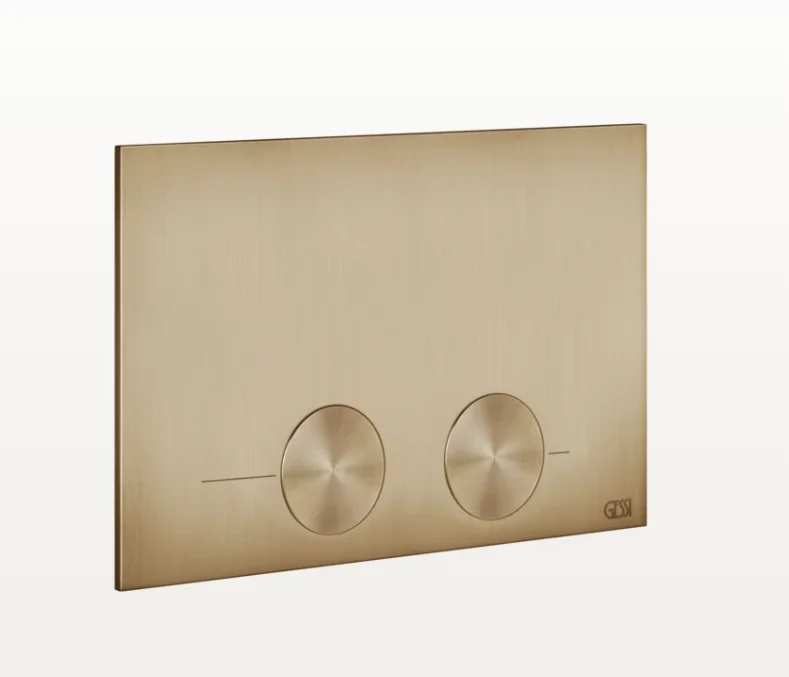 Клавиша смыва, Gessi, для инсталяций, Tece (TeceProfil, TeceBox), шгв 215*5*145, цвет-Warm Bronze Br. PVD