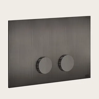 Клавиша смыва, Gessi, Ingranaggio Rigato, для унитаза, шгв 245*17*155, цвет-Black Metal Brushed PVD