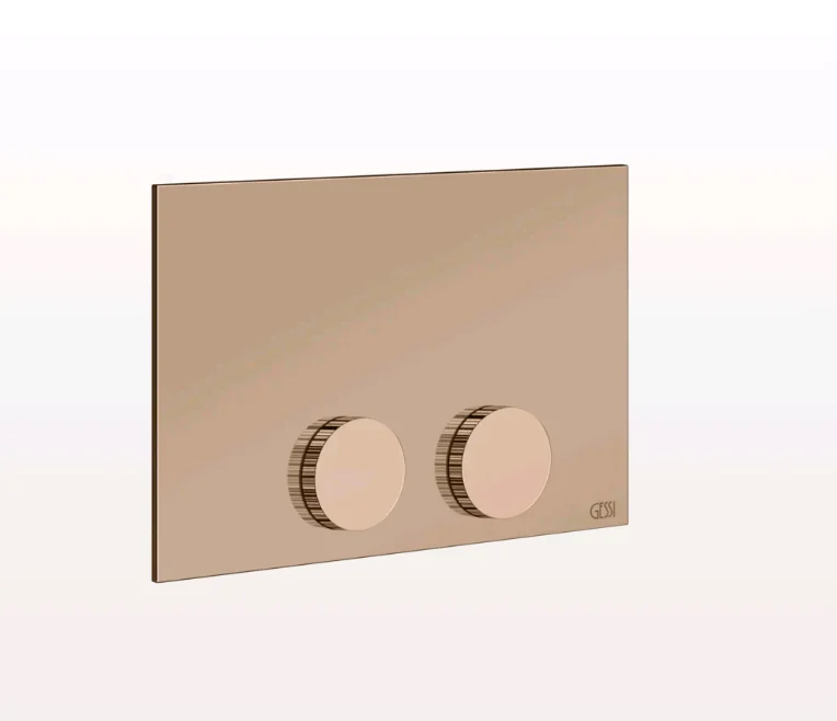 Клавиша смыва, Gessi, Ingranaggio, Tece (TeceProfil, TeceBox), для унитаза, шгв 215*12*145, цвет-Copper PVD