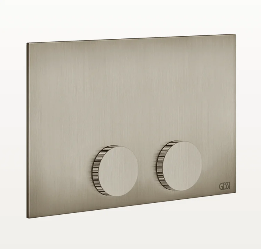 Клавиша смыва, Gessi, Ingranaggio, Tece (TeceProfil, TeceBox), для унитаза, шгв 215*12*145, цвет-Finox Brushed Nickel