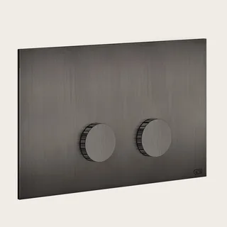 Клавиша смыва, Gessi, Ingranaggio, Rigato, для унитаза, шгв 213*17*145, цвет-Black Metal Brushed PVD — иконка