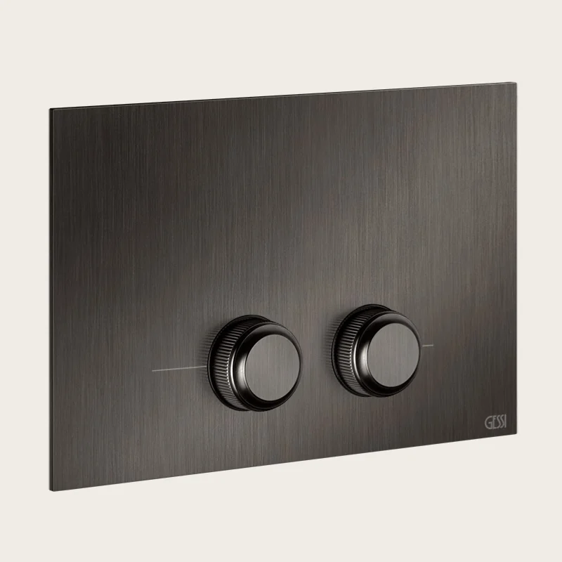 Клавиша смыва, Gessi, VENTI20, для унитаза, шгв 245*17*155, цвет-Black Metal Brushed PVD