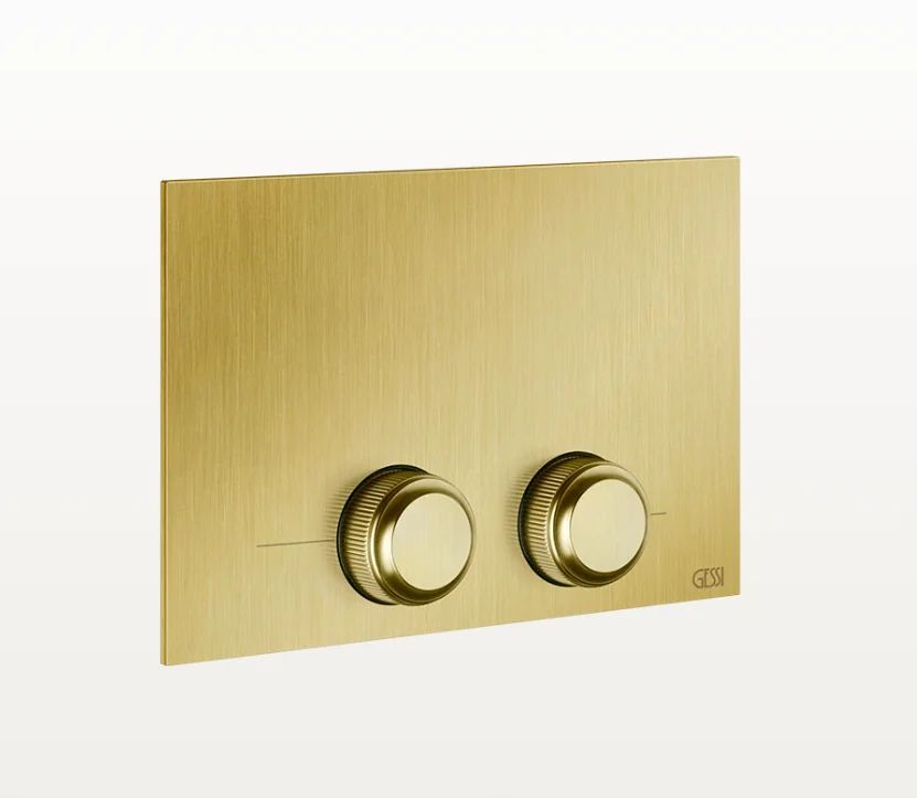 Клавиша смыва, Gessi, VENTI20, для унитаза, шгв 215*12*145, цвет-Brushed Gold PVD