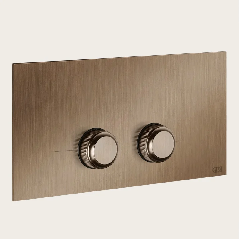 Клавиша смыва, Gessi, VENTI20, для унитаза, шгв 230*17*140, цвет-Copper Brushed PVD