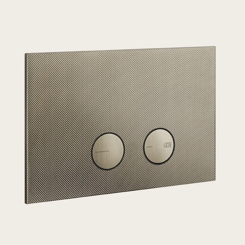 Клавиша смыва, Gessi, Diamantato, для унитаза, шгв 245*5*155, цвет-Finox Brushed Nickel