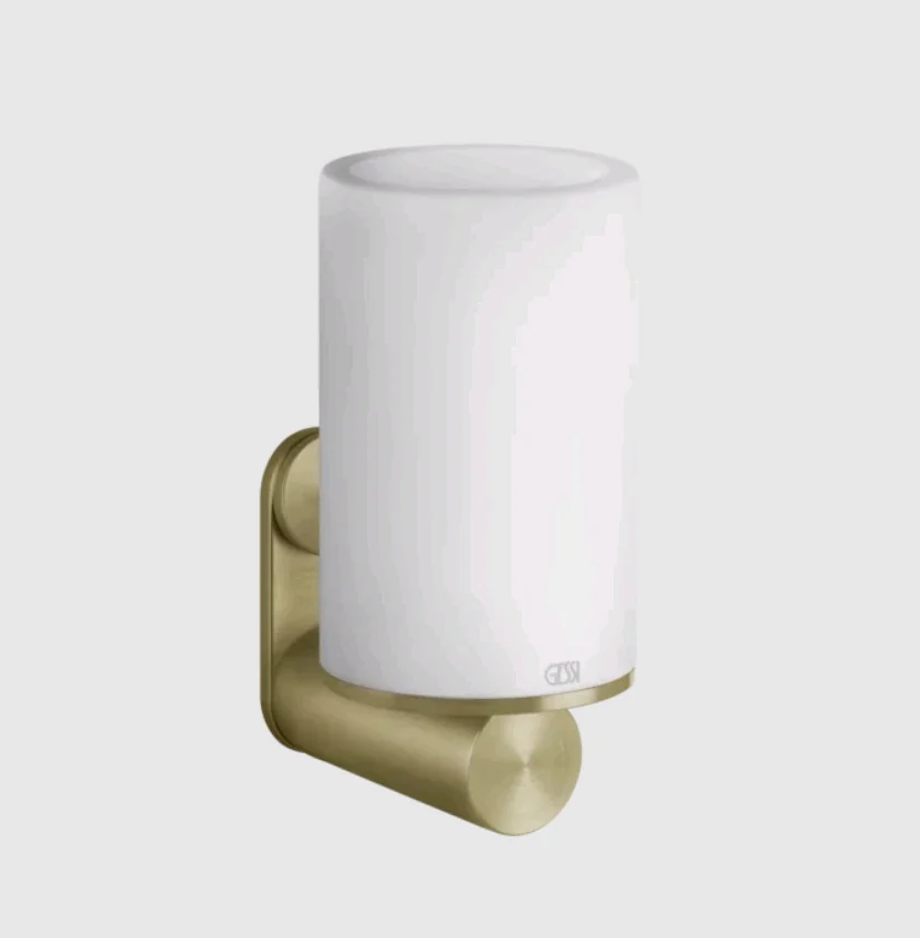 Стакан, Gessi, 316, шгв 75*107.5*154, цвет-белый/Brushed Brass PVD