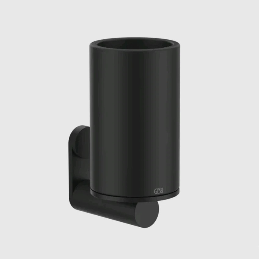 Стакан, Gessi, 316, шгв 75*107.5*154, цвет-чёрный матовый
