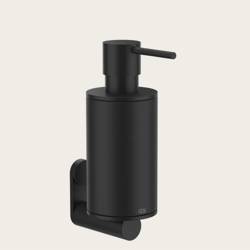 Дозатор для жидкого мыла, Gessi, 316, шгв 75*149*218, цвет дозатора-черный матовый