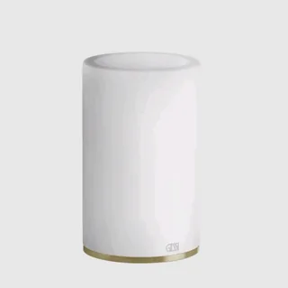 Стакан, Gessi, 316, шгв 75*75*126, цвет-белый/Brushed Brass PVD