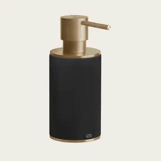 Дозатор для жидкого мыла, Gessi, 316, шгв 75*117*191, цвет дозатора-Warm Bronze Brushed PVD/чёрный