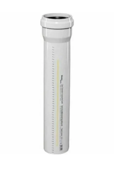 Труба, Ostendorf, HT, HTEMw, с раструбом, Ø-50, длина, мм-1000, PP, цвет-белый