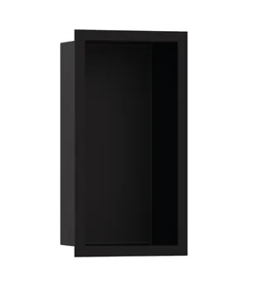 Короб с дизайнерской рамой, Hansgrohe, XtraStoris Individual, шгв 240*100*390, цвет-черный матовый/черный матовый
