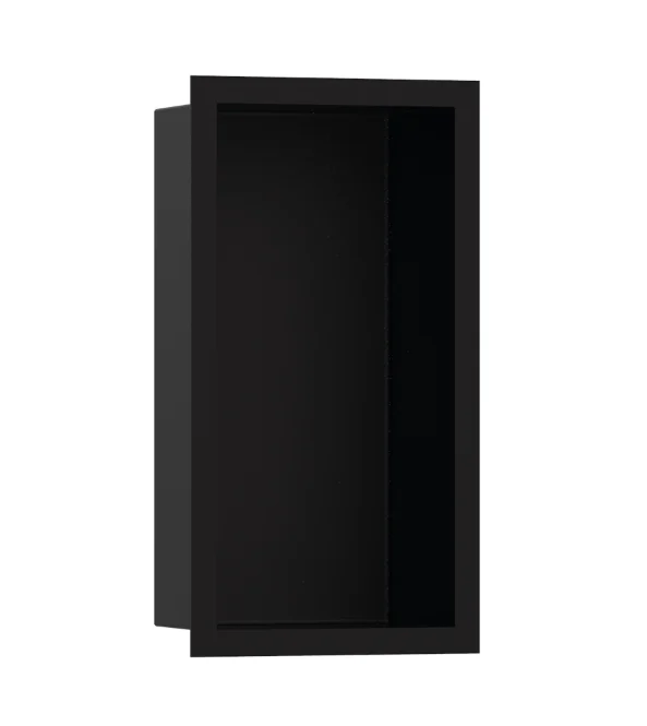 Короб с дизайнерской рамой, Hansgrohe, XtraStoris Individual, шгв 240*100*390, цвет-черный матовый/черный матовый
