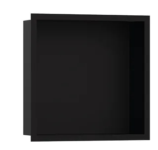 Короб с дизайнерской рамой, Hansgrohe, XtraStoris Individual, шгв 390*100*390, цвет-черный матовый/черный матовый
