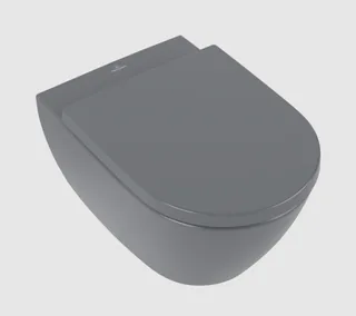 Унитаз, Villeroy&Boch, Subway 2.0, подвесной, шгв 370*560*365, CeramicPlus/AntiBac, цвет-графит (Graphite) — иконка
