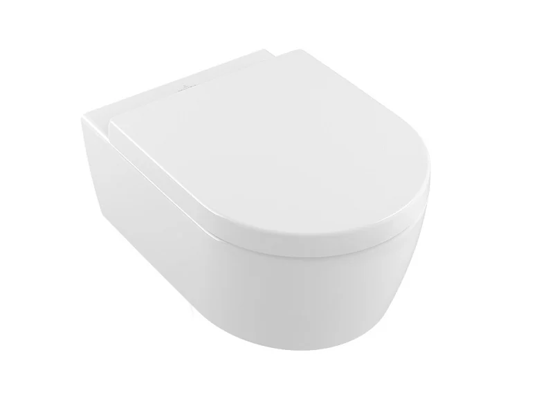 Унитаз, Villeroy&Boch, Avento, подвесной, шгв 370*530*310, CeramicPlus, цвет-Stone White