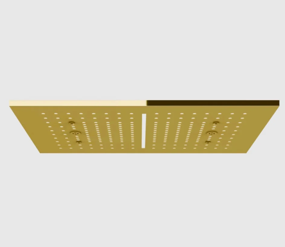 Накладная панель, Gessi, Afilo, 300*500, для многофункциональной душевой системы, цвет-Gold PVD