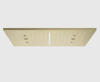 Накладная панель, Gessi, Afilo, 300*500, для многофункциональной душевой системы, цвет-Brushed Brass PVD