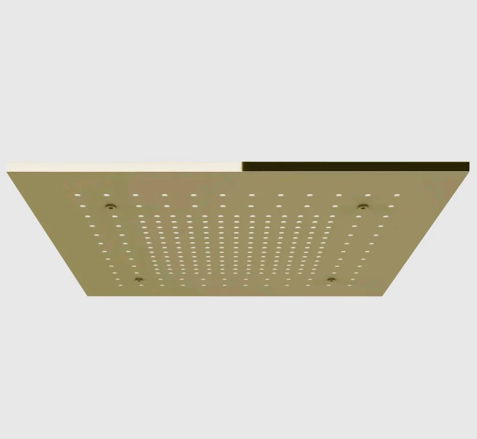 Накладная панель, Gessi, Afilo, 500*500, для душевой системы, цвет-Brass PVD