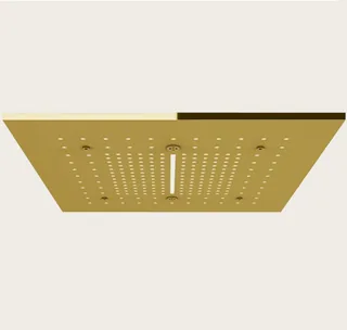 Накладная панель, Gessi, Afilo, для многофункциональной душевой системы, шг 500*500, цвет-Gold PVD