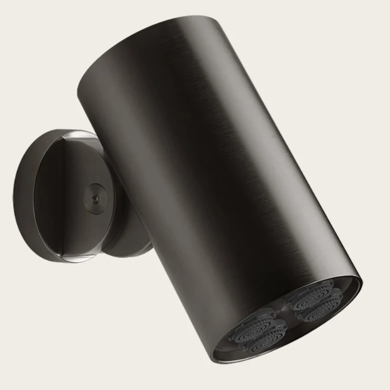 Верхний душ, Gessi, Spotwater Flessa, 79*79, цвет-Black Metal Brushed PVD
