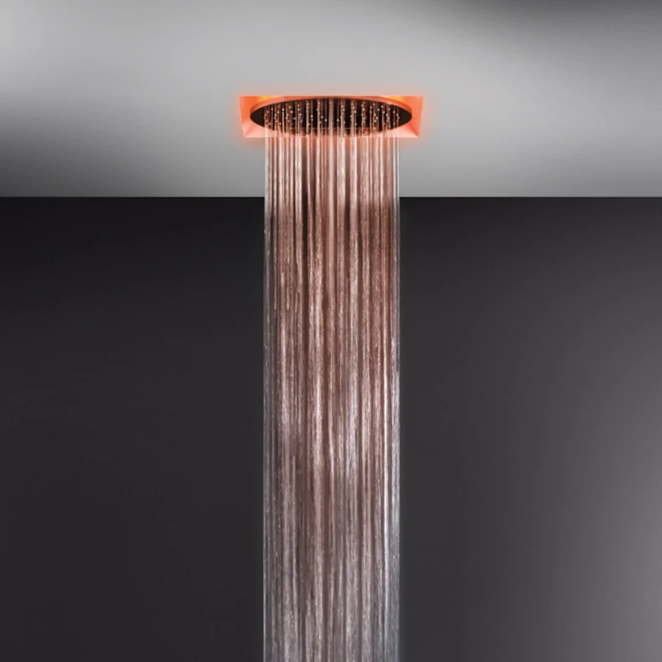 Душевая система, Gessi, Afilo, 350*350, цвет-белый матовый
