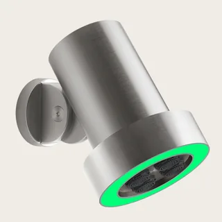 Верхний душ, Gessi, Spotwater Flessa, 114, с подсветкой. цвет-Steel Brushed