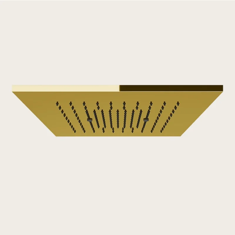 Накладная панель, Gessi, Minimali, для душевой системы, 350*350, цвет-Gold PVD