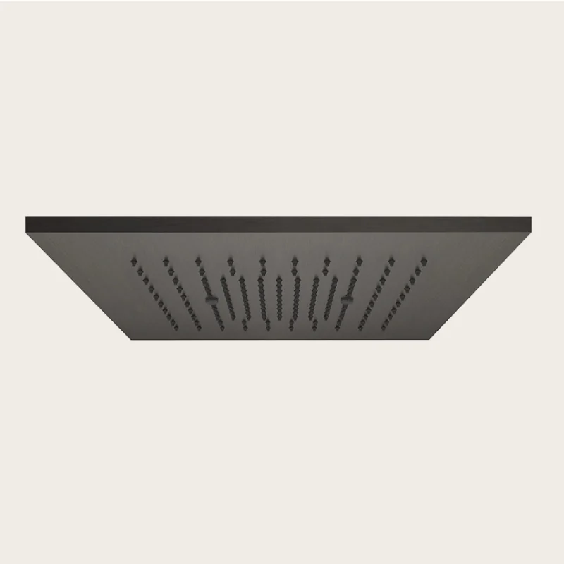 Накладная панель, Gessi, Minimali, для душевой системы, 350*350, цвет-Black Metal Brushed PVD