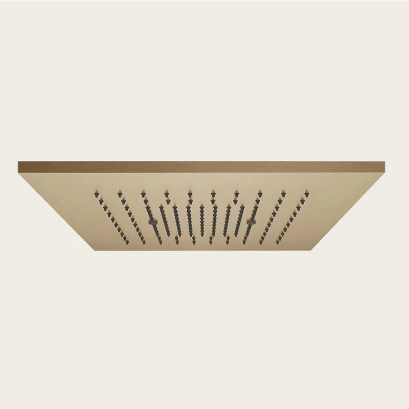 Накладная панель, Gessi, Minimali, для душевой системы, 350*350, цвет-Warm Bronze Brushed PVD
