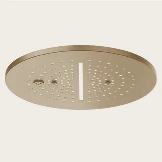 Накладная панель, Gessi, Minimali, для многофункциональной душевой системы, 355*355, цвет-Warm Bronze Brushed PVD