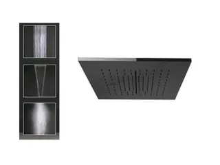 Накладная панель, Gessi, Minimali, для многофункциональной душевой системы, шг 350*350, цвет -Mirror Steel