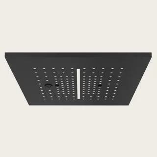 Накладная панель Gessi, Minimali, для многофункциональной душевой системы, 350*350, цвет-черный матовый