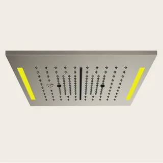 Накладная панель, Gessi, Colour, 350*350, для многофункциональной душевой системы, цвет-Steel Brushed