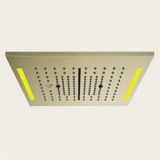 Накладная панель, Gessi, Colour, 350*350, для многофункциональной душевой системы, цвет-Brushed Brass PVD