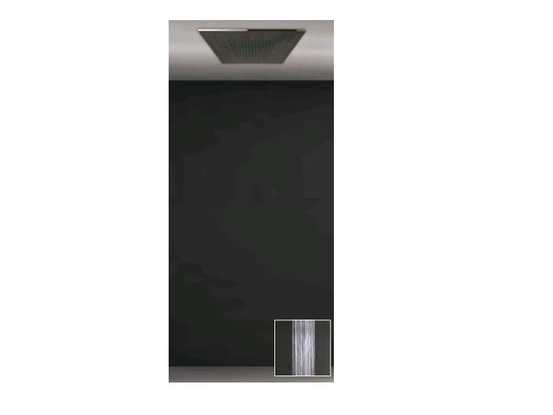 Душевая система, Gessi, Minimali, 500*500, цвет-Mirror Steel